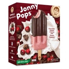 Jonny Pops Chocolate Strawberries With Cream 4pc
